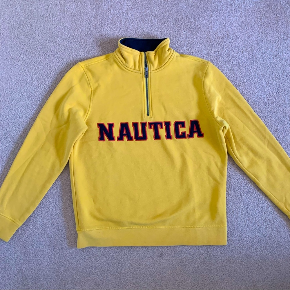 Vintage Yellow/Gold Quarter Zip Nautica Fleece